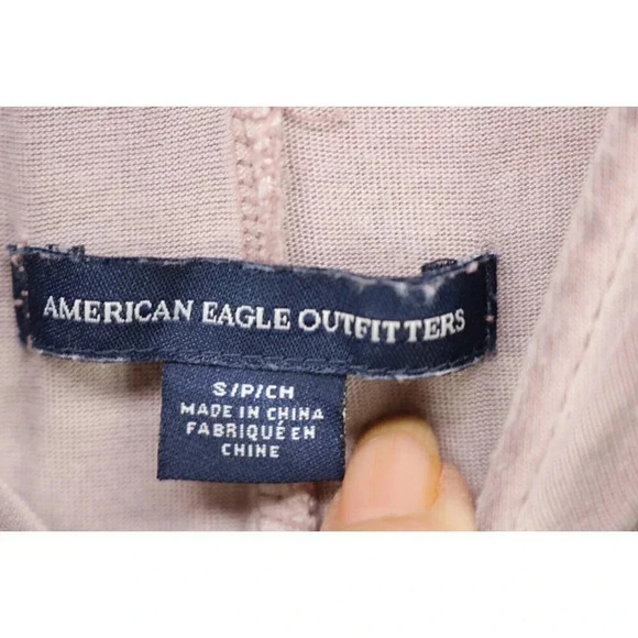 American Eagle Outfitters Slit Arm Bell Sleeves Tie Dress-Size Small/Petite-Boho - Picture 4 of 7